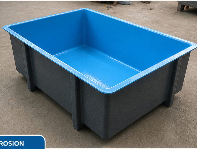 Frp Lining Services - Frp Material, 5-10mm Thickness, Variable Dimensions | Blue Smooth Finish For Chemical Tanks, Wastewater Treatment, Corrosive Environments