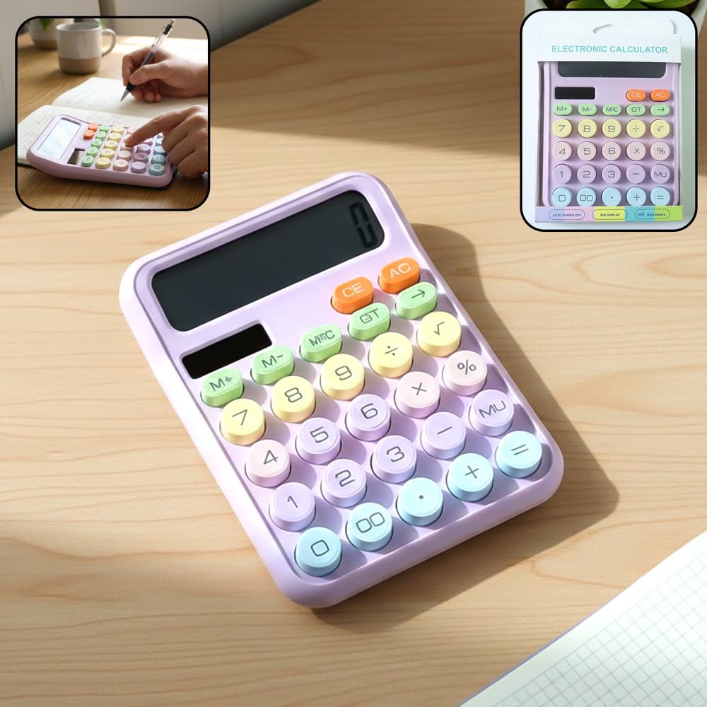 Electronic Desktop Calculator (1 Pc) - Color: Mix
