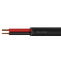 1.5 Mm 2 Core Polycab Flexible Cable - Color: Black Outer Sheath