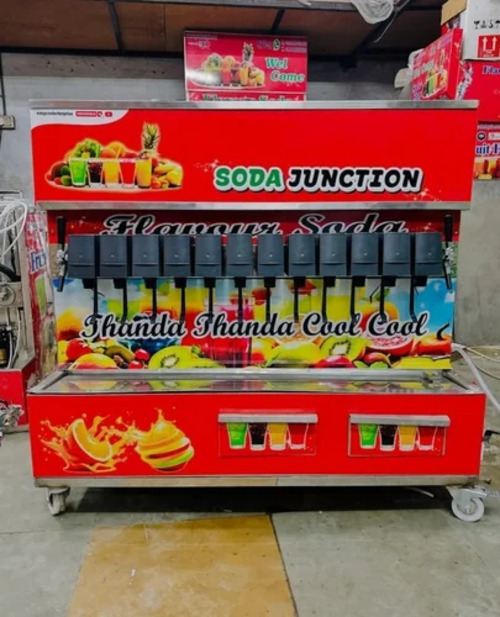 4 Head Semi Automatic Soda Bottling Plant