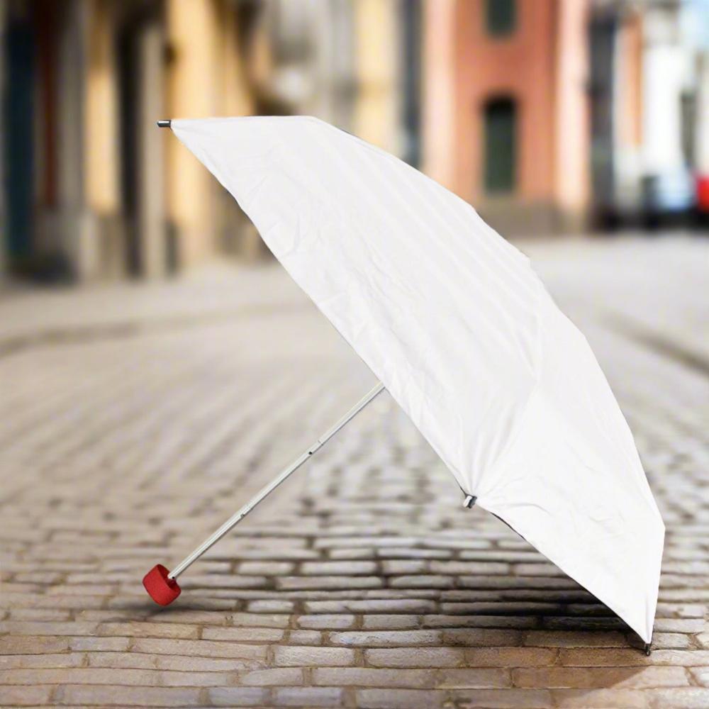 3-fold Sun & Rain Protective Solid Foldable Umbrella (1 Pc) - Color: Mix