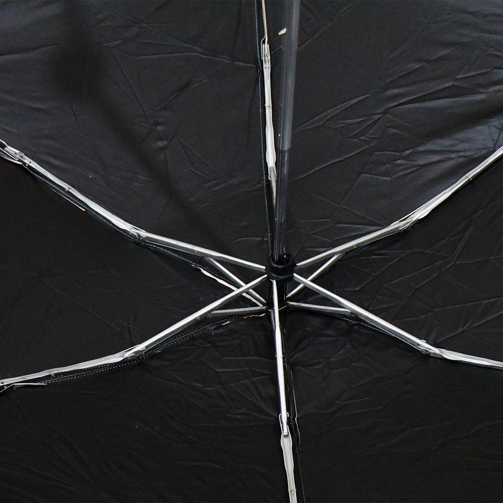 3-fold Sun & Rain Protective Solid Foldable Umbrella (1 Pc) - Color: Mix