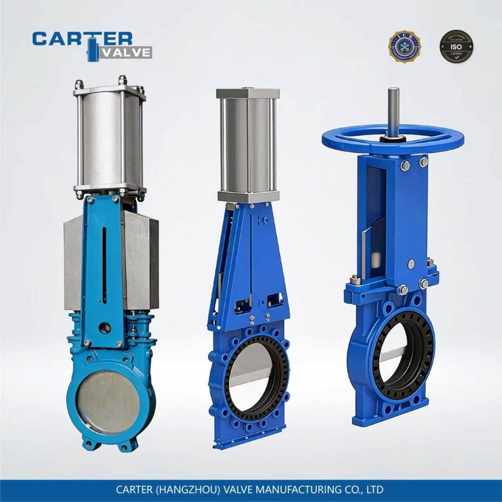 Knife Gate Valve / Through Conduit Knife Gate Valve, Stainless Steel, Flanged, Manual Handwheel, Through Conduit Structure, Pulp/Paper Slurry, DIN Standard