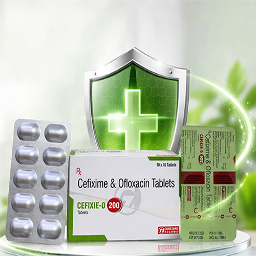 200Mg Cefixime And Ofloxacin Tablets - Brand Name: As Per Manufacturer