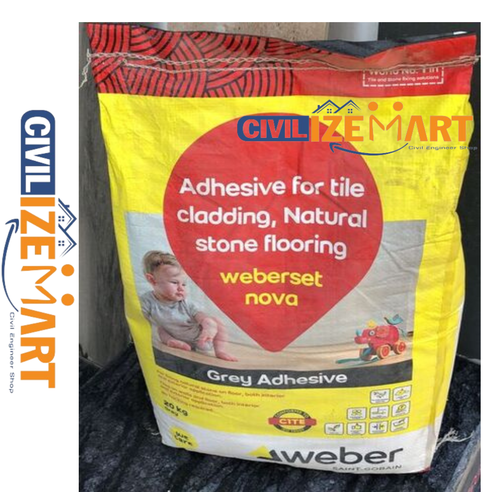 Weber Set Nova Grey Tile Adhesive - Feature: High Bond Strength
