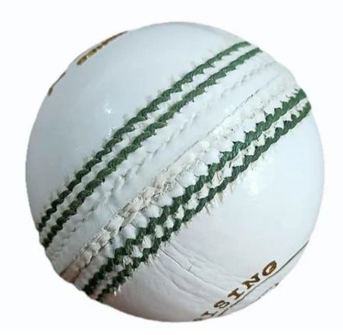 White Leather Cricket Ball