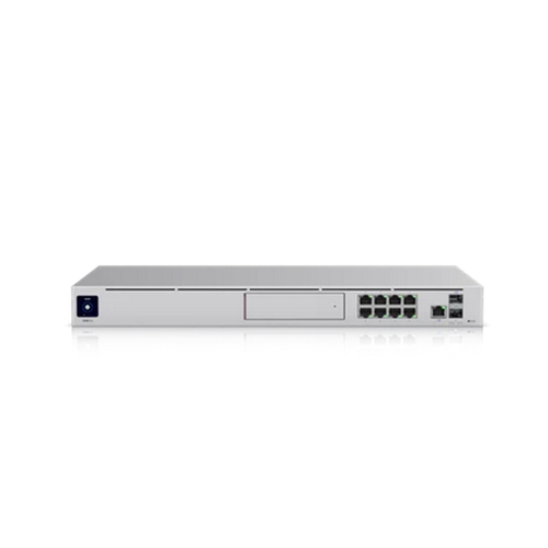 Ubiquiti Unifi Dream Machine Pro - Metal/plastic 442.4x285.6x43.7mm Gray, Quad-core 1.7 Ghz, 3.5 Gbps Throughput, 8-port Switch, Integrated Nvr, Surge Protection