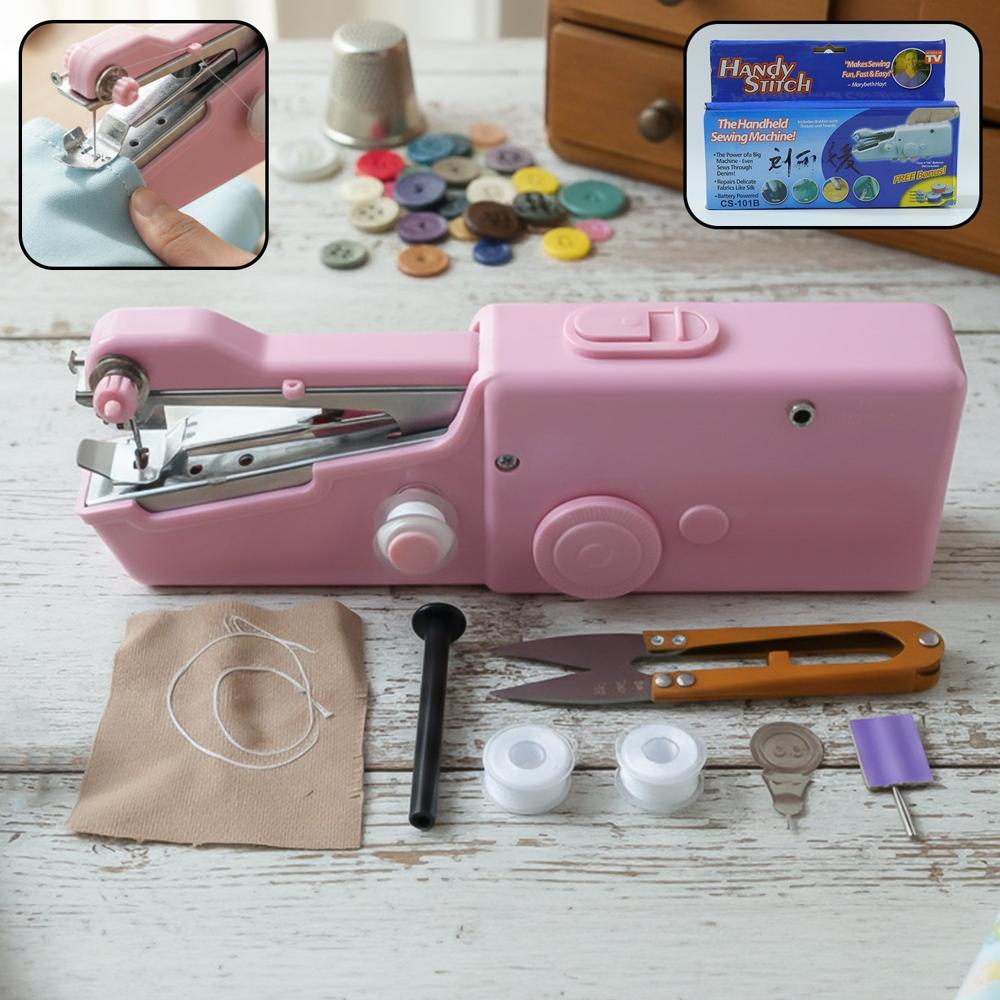 Portable Handheld Sewing Machine (1 Set) - Color: Mix