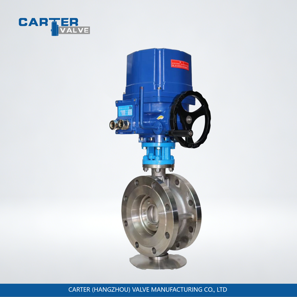 Electric Butterfly Valve / Triple Offset Butterfly Valve, Cast Steel, Flanged, Electric Actuated, Metal Seated Structure, Steam/Gas/Oil, API Standard