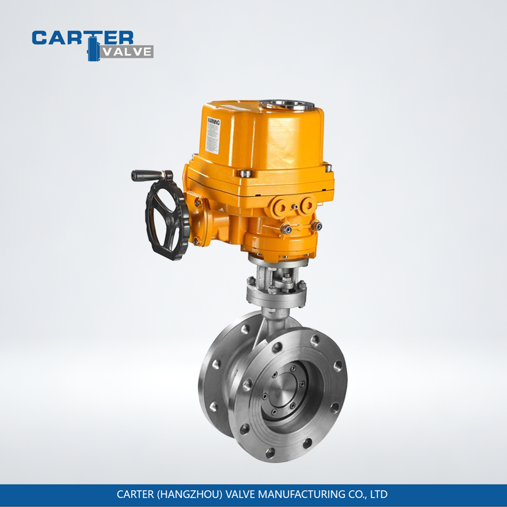 Electric Butterfly Valve / Triple Offset Butterfly Valve, Cast Steel, Flanged, Electric Actuated, Metal Seated Structure, Steam/Gas/Oil, API Standard