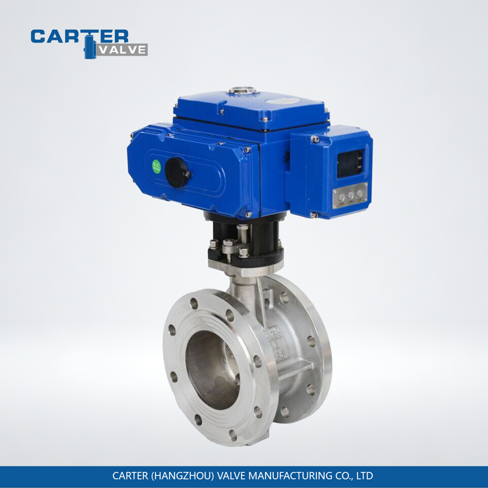 Electric Butterfly Valve / Triple Offset Butterfly Valve, Cast Steel, Flanged, Electric Actuated, Metal Seated Structure, Steam/Gas/Oil, API Standard