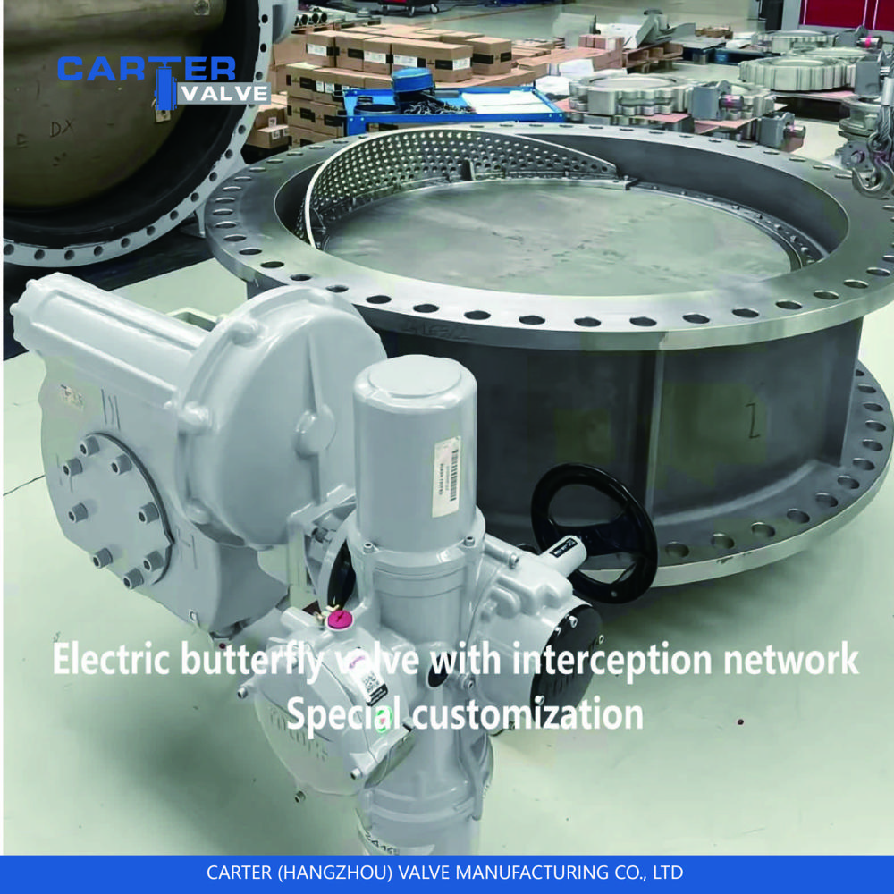 Electric Butterfly Valve / Triple Offset Butterfly Valve, Cast Steel, Flanged, Electric Actuated, Triple Eccentric Metal Seated Structure, Steam/Gas/Oil, API Standard