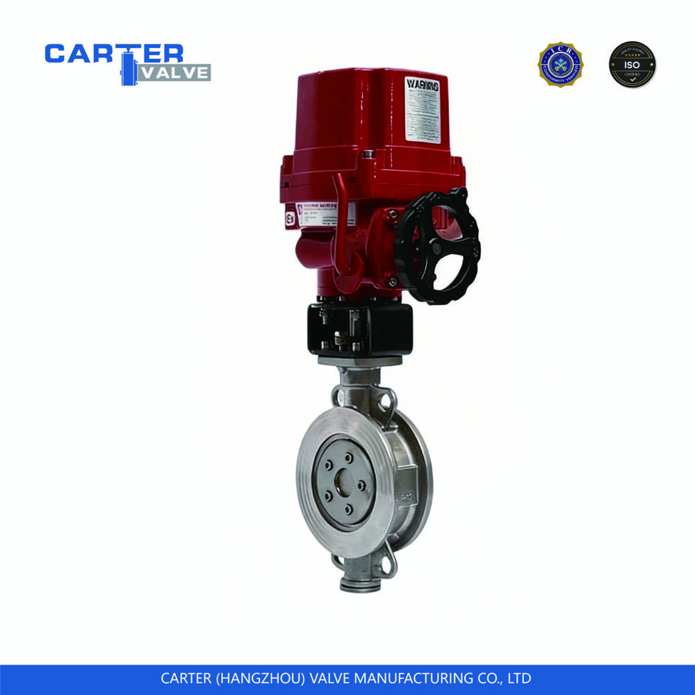 Electric Butterfly Valve / Triple Offset Butterfly Valve, Cast Steel, Flanged, Electric Actuated, Triple Eccentric Metal Seated Structure, Steam/gas/oil, Api Standard - Application: Metallurgy