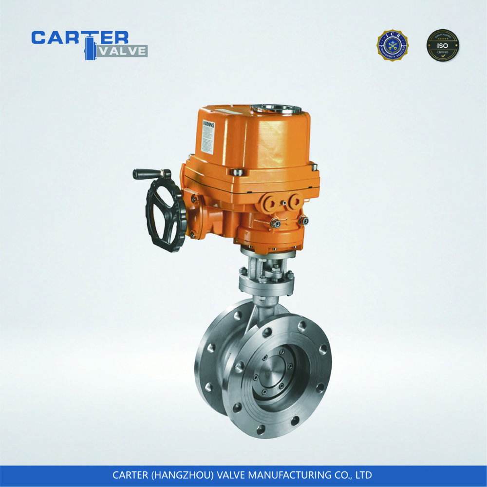Electric Butterfly Valve / Triple Offset Butterfly Valve, Cast Steel, Flanged, Electric Actuated, Triple Eccentric Metal Seated Structure, Steam/gas/oil, Api Standard - Application: Metallurgy