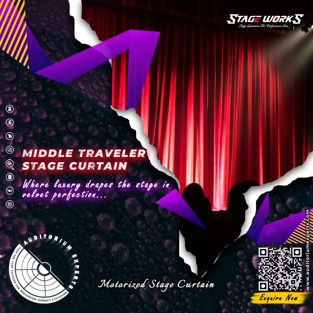 Auditorium Middle Traveller Stage Curtain