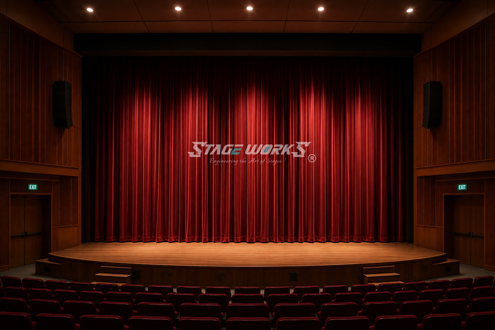 Auditorium Middle Traveller Stage Curtain