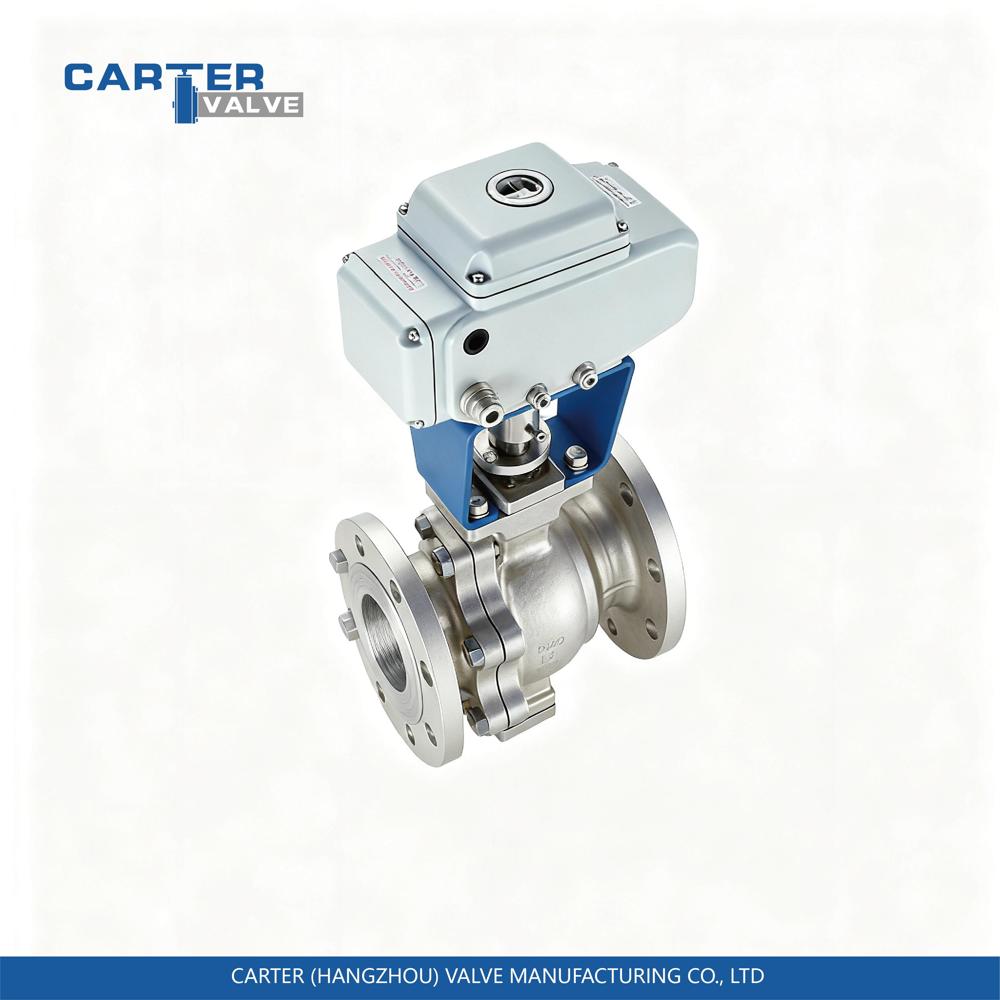 On-Off Ball Valve / Shut Off Ball Valve, Stainless Steel, Flanged, Pneumatic Actuated, Full Bore Structure, Oil/Gas/Chemical Media, API 6D Standard