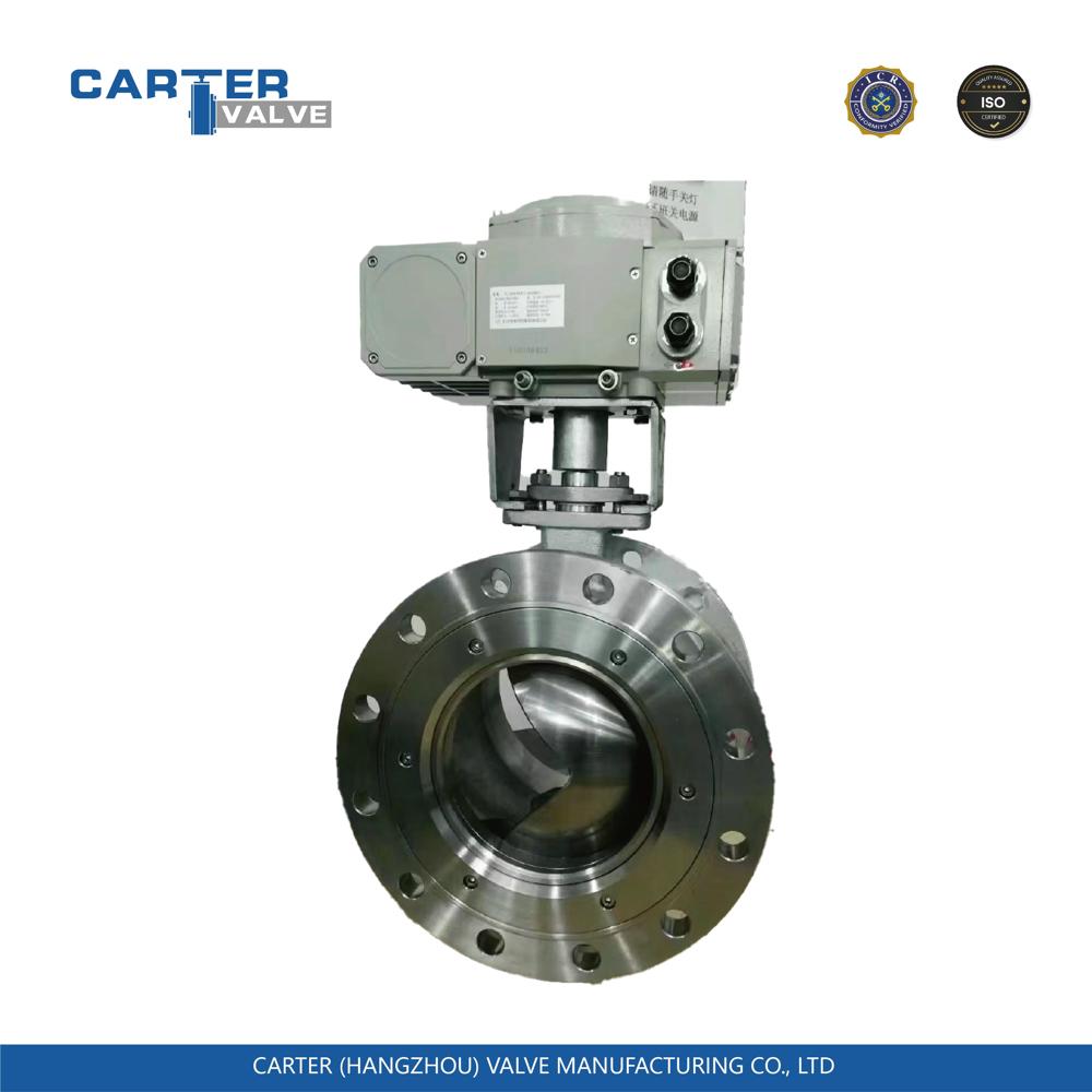Electric Ball Valve / V Port Ball Valve, Stainless Steel, Flanged, Electric Actuated, V Notch Control Structure, Slurry/Chemical Media, API