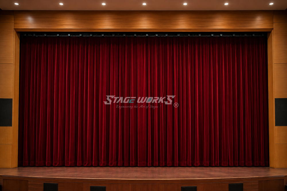 Auditorium Velvet Front Traveler Curtain