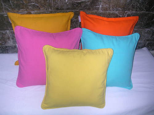 Multicolor Plain Cushion Covers