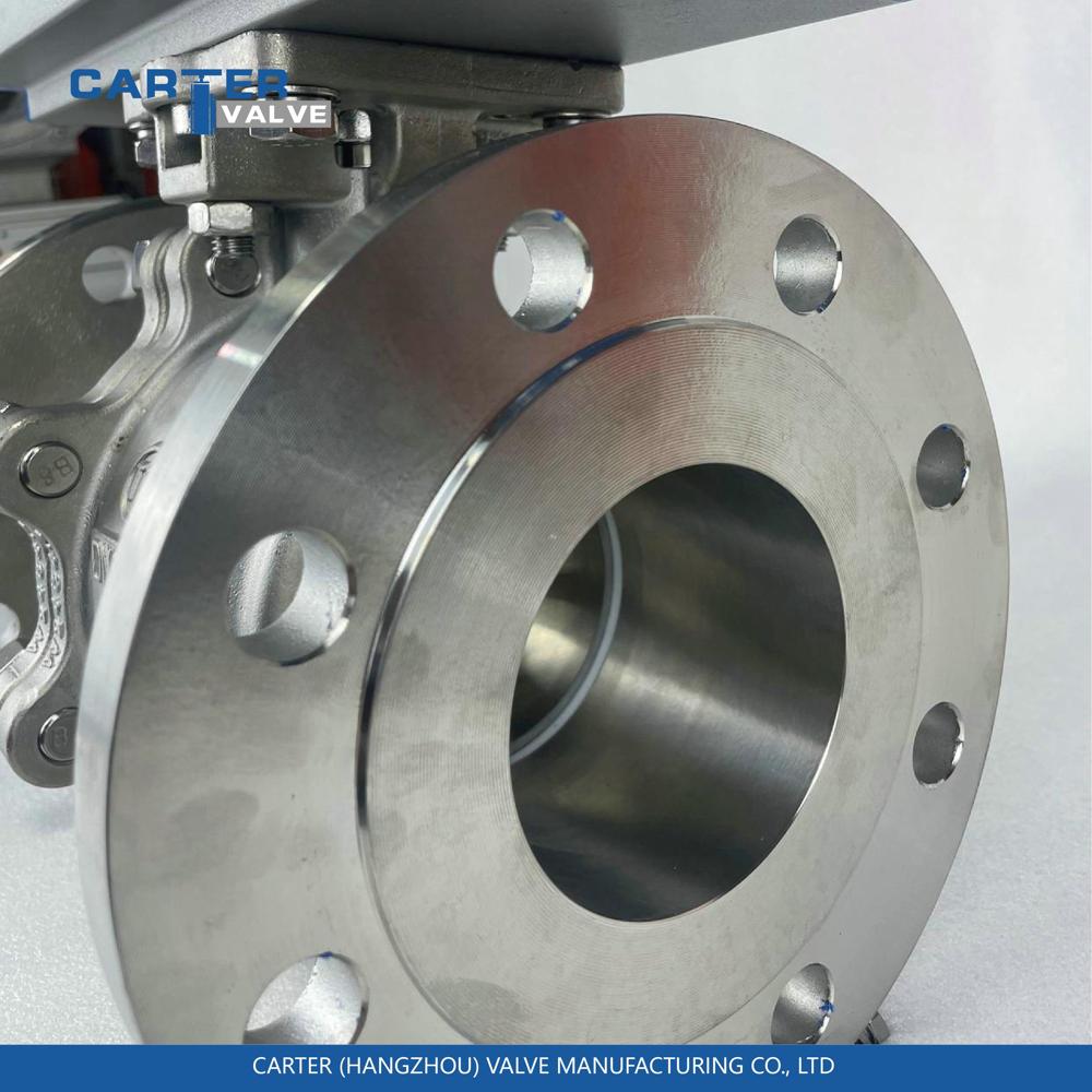 Pneumatic Ball Valve / Flanged Ball Valve, Stainless Steel, Flanged, Pneumatic Actuated, Floating Ball Structure, Water/Oil/Gas, API 6D Standard