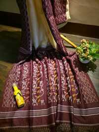 Mahroon Gachhi Tussar Saree