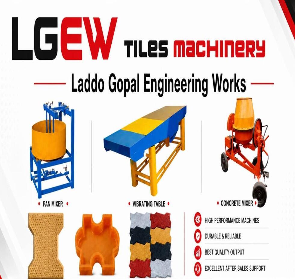 Paver Block Making Machine - Color: Blue & Yellow