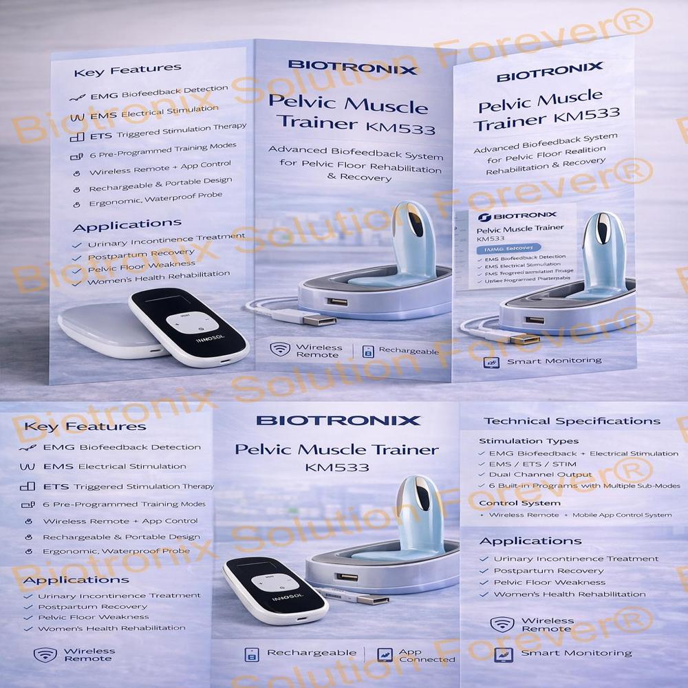 Advanced Pelvic Health Rehabilitation Device for Daily Physiotherapy Use