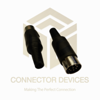 Din Male Connector - Nickel-plated Brass With Gold Pins, 1.5m Black Pvc Cable, 5-pin, 2a Max, Ul 94v-0 Flame Resistant