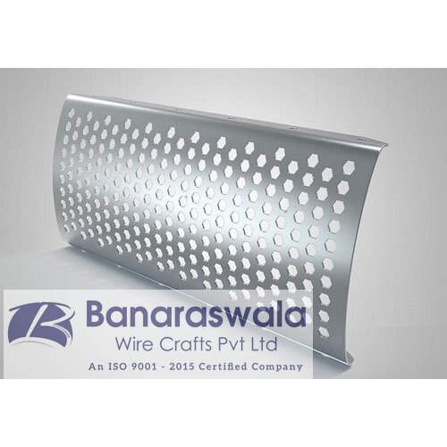 Hexagonal Hole Metal Perforated Sheet - Application: Architectural Decoration