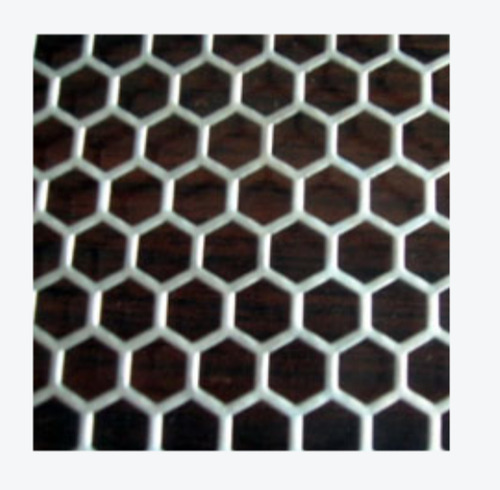 Hexagonal Hole Metal Perforated Sheet - Application: Architectural Decoration