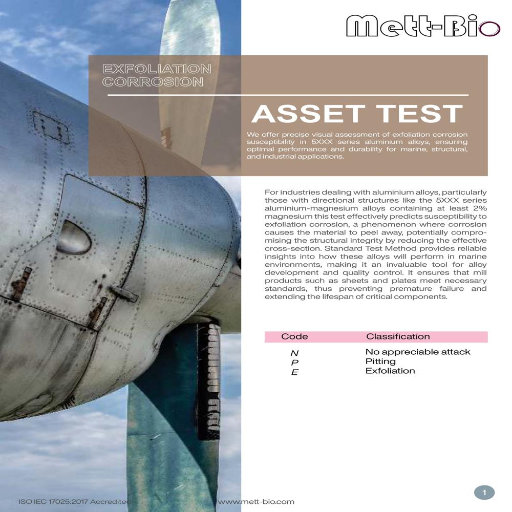 Exfoliation Corrosion Testing (ASSET Test)