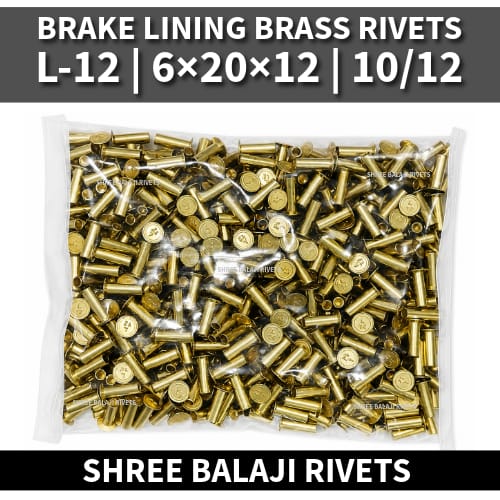 L-12 BRAKE LINING BRASS RIVETS 