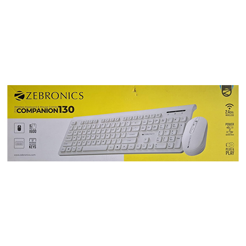 Wireless Keyboard and Mouse Combo Zebronics Companion 130