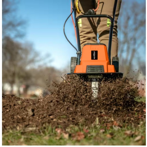Neptune Nc-41e 1500 W Electric Portable Mini Garden Tiller (Cultivator Weeder) With 6 Blades - Color: Orange And Black
