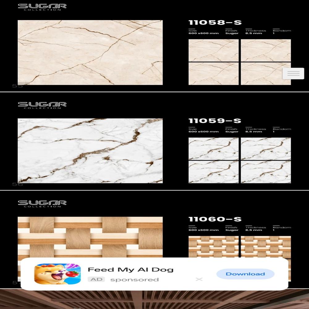 Porceline Tile - Size: 600x600