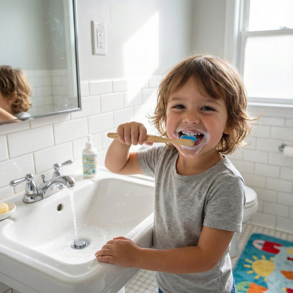 Eco-Friendly Bamboo Toothbrush Twin Pack (12 Packets  24 Pieces)