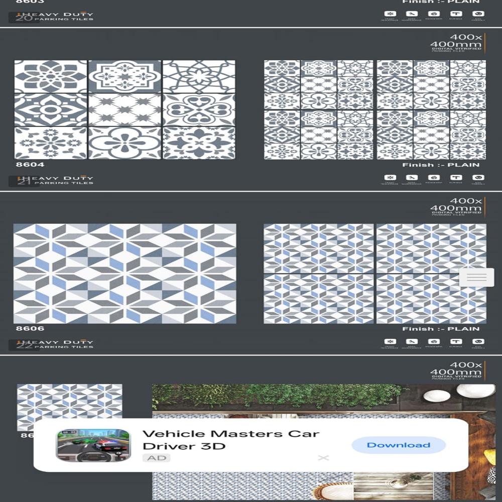 Parking Tile - Color: Whites