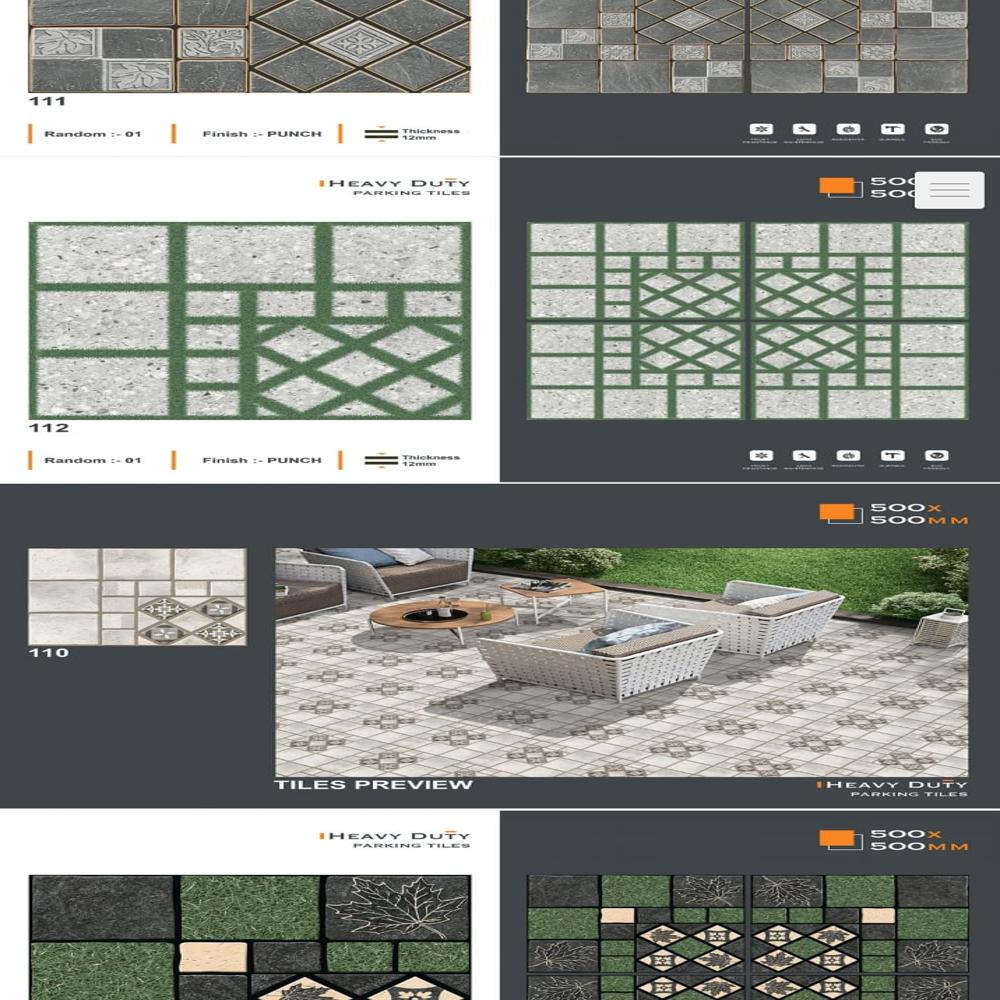 Parking Tile - Color: Whites