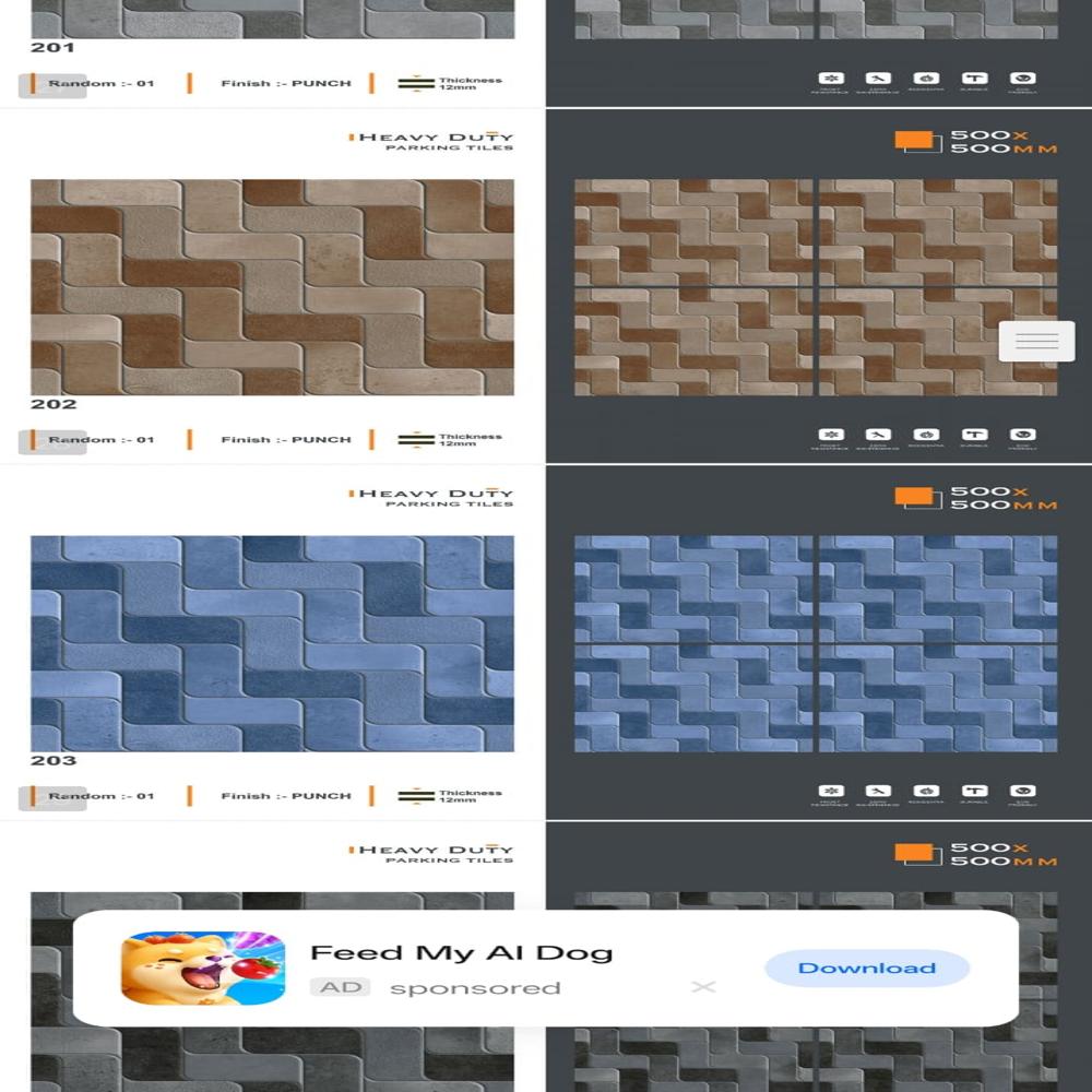 Parking Tile - Color: Whites