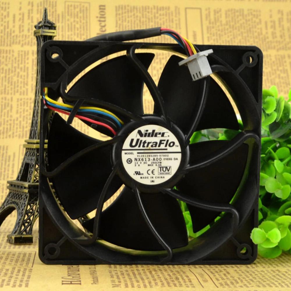 NIDEC V12E12BSB5-07 12V DC 3A 12038mm Ball Bearing Industrial Inverter Axial Cooling Fan