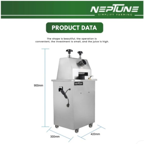 Electric Sugarcane Machine - Color: Silver