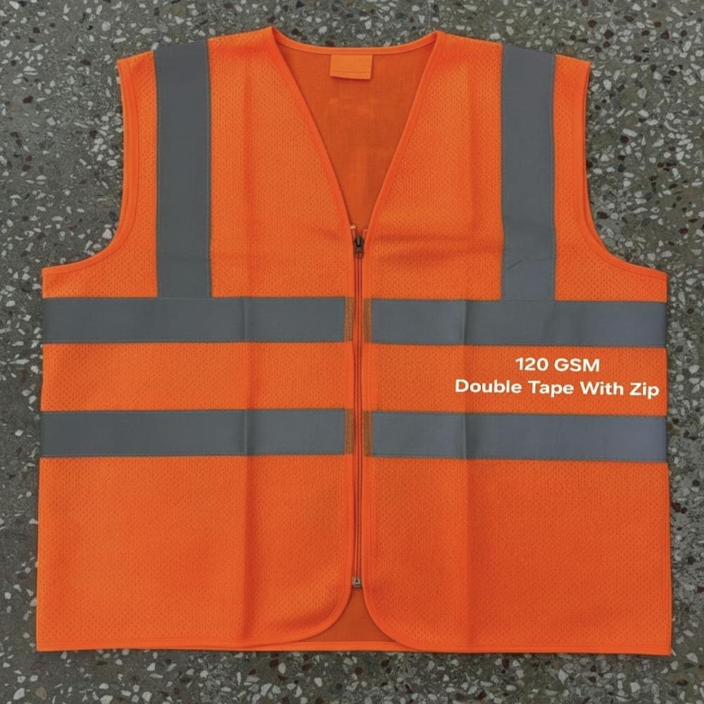 Safety reflective jacket 120gsm 2inch double tape