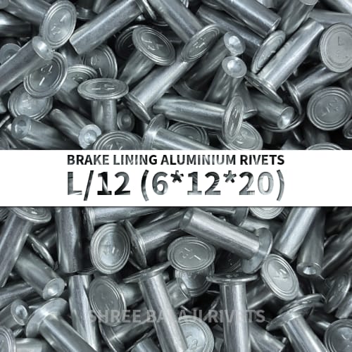 L-12 BRAKE LINING ALUMINIUM RIVETS 
