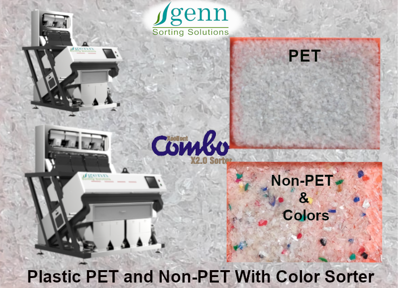 Plastic PET and Non PET with Color Sorter