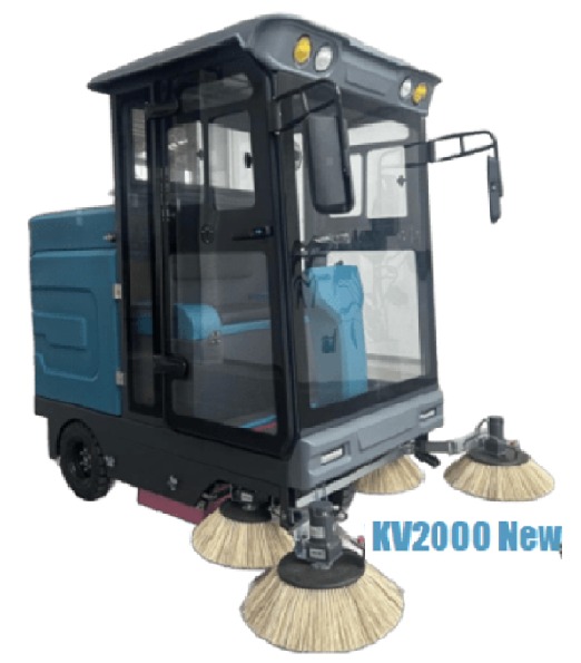 Ride on sweeper Battery operated, Kruger KV 2000 Road Sweeper Machine