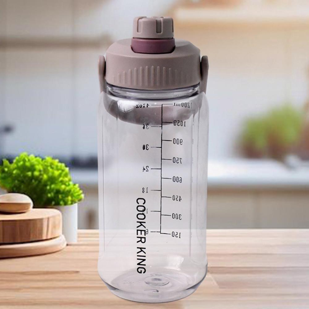 Plastic Water Bottle With Carry Handle (1 Pc / 1200 Ml) - Color: Mix