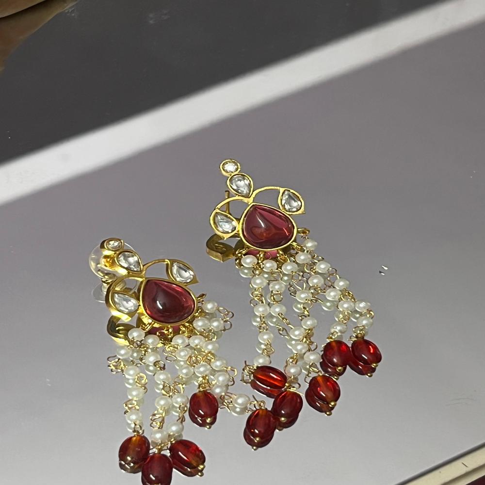 Light Weight Kundan Earrings