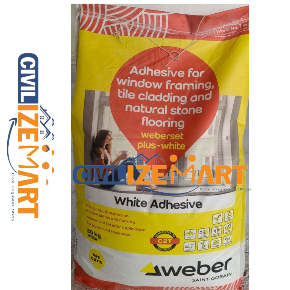Weber Set Plus White Tile Adhesive - Feature: High Bond Strength