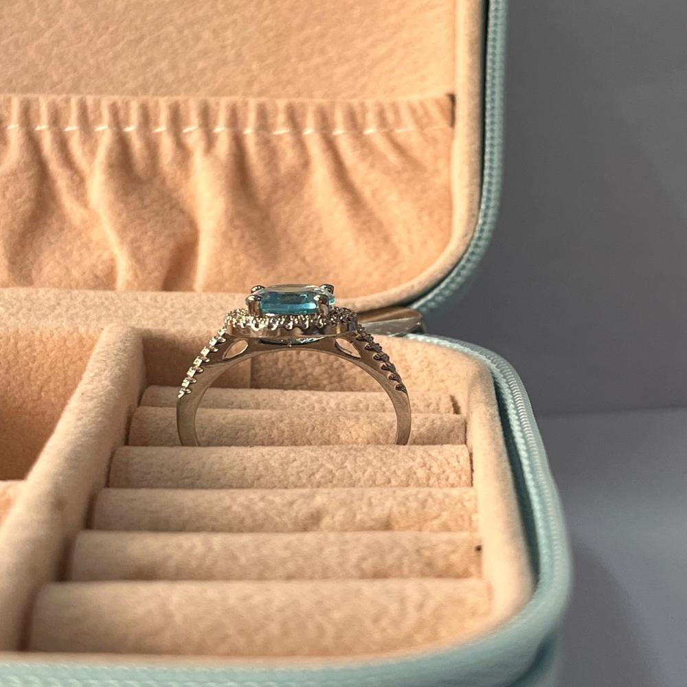 Chunky Blue Topaz Ring